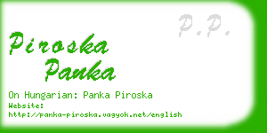 piroska panka business card